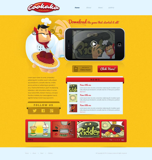 Ready IPhone Game Website Template Free Website Templates