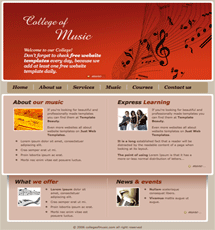 College music template