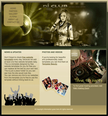 DJ Club template