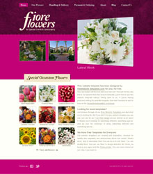 Flower shop website template