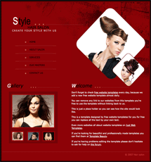Hair salon template