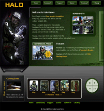 Halo website template