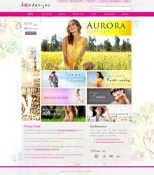 Her designs web template