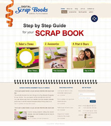 Scrapbook web template