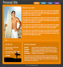 Personal website template