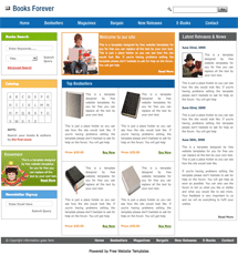 E-book website template