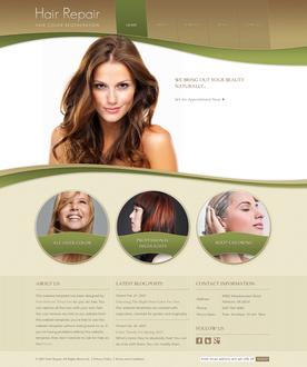 Hair Repair Website Template