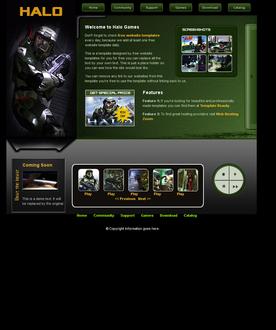 Halo website template