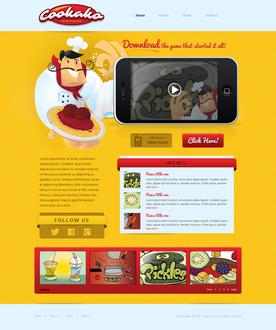 iPhone Game Website Template