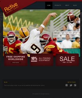 Sporting Goods Web Template